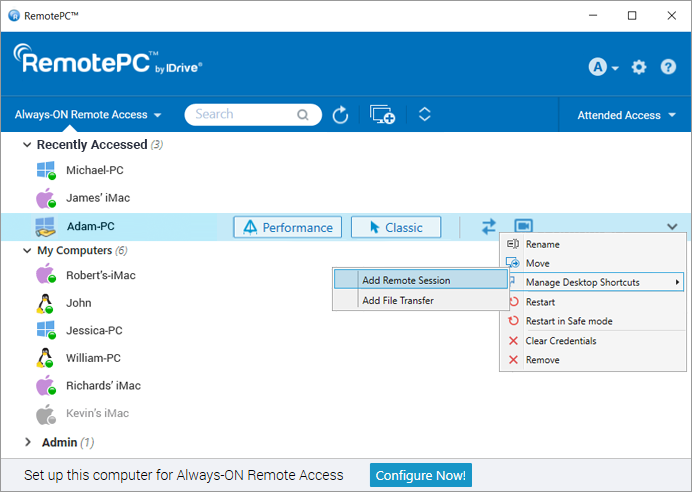 Configuración del proxy