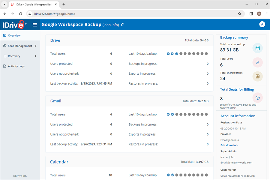 Google Workspace Backup